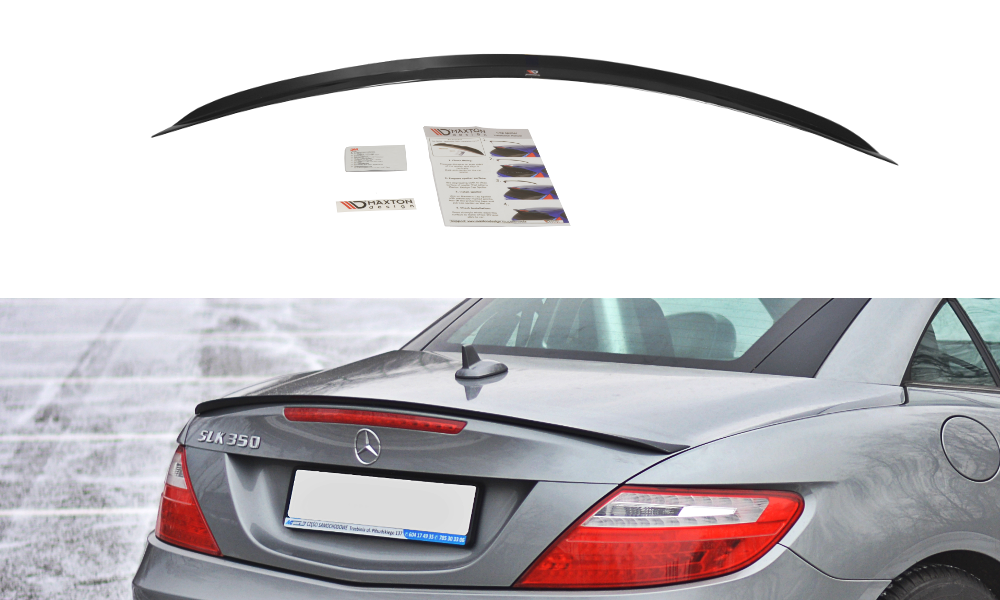 Heckspoiler Lippe Mercedes-Benz SLK R172 schwarz Hochglanz – Ansicht 2
