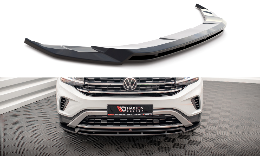 Street+ Spoilerlippe Front Ansatz V.2 passend für VW Atlas Cross Sport schwarz Hochglanz – Ansicht 2