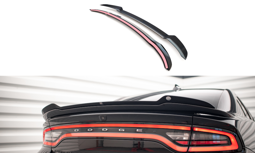 Heckspoiler Lippe Dodge Charger SRT Mk7 Facelift schwarz Hochglanz – Ansicht 2