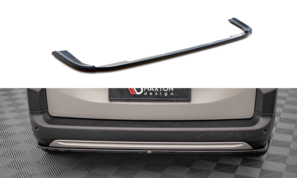 Heckansatz Citroen Berlingo Mk3 schwarz Hochglanz – Ansicht 2