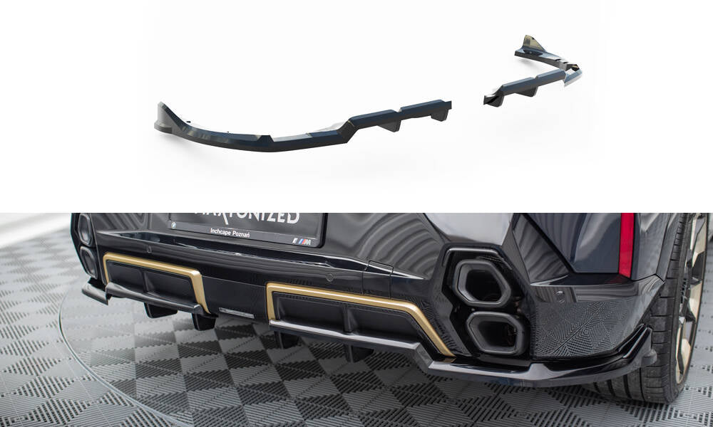 Street+ Mittlerer Diffusor RACE passend für BMW XM G09 schwarz Hochglanz – Ansicht 2
