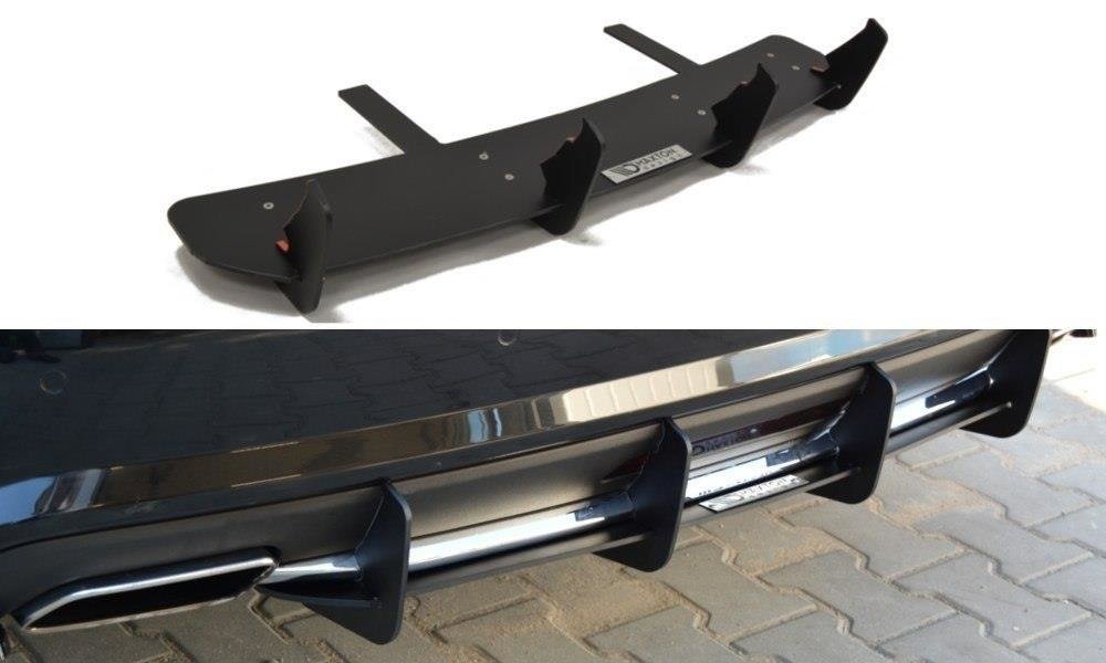 Diffusor Heck Ansatz passend für Heckschürze passend für MERCEDES CLS C218 AMG LINE – Ansicht 2
