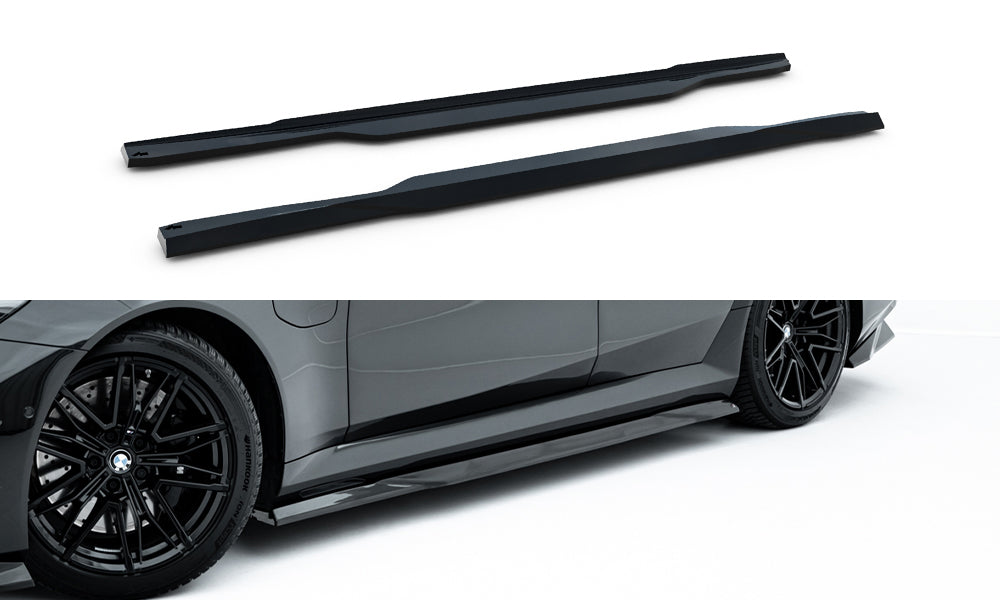 Street+ Seitenschweller Leisten passend für BMW M5 Limousine / Touring G90 schwarz Hochglanz – Ansicht 2