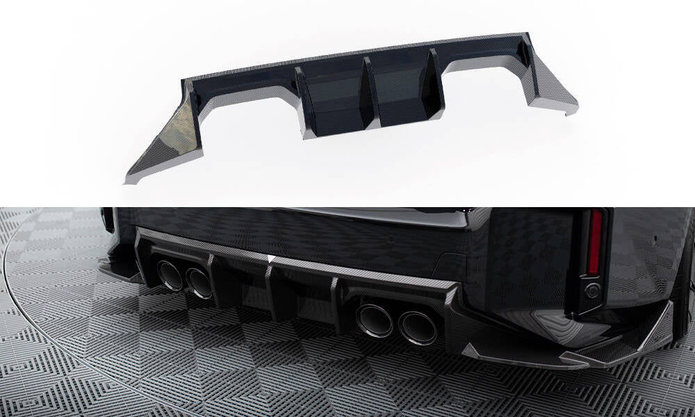Prepreg Carbon Fiber Diffusor Heck Ansatz passend für BMW M2 G87 – Ansicht 2