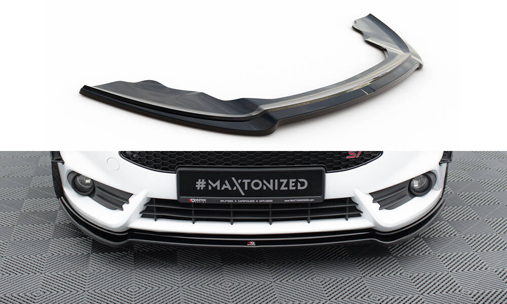 Street+ Spoilerlippe Front Ansatz V.3 passend für Ford Fiesta ST Mk7 FL schwarz Hochglanz – Ansicht 2