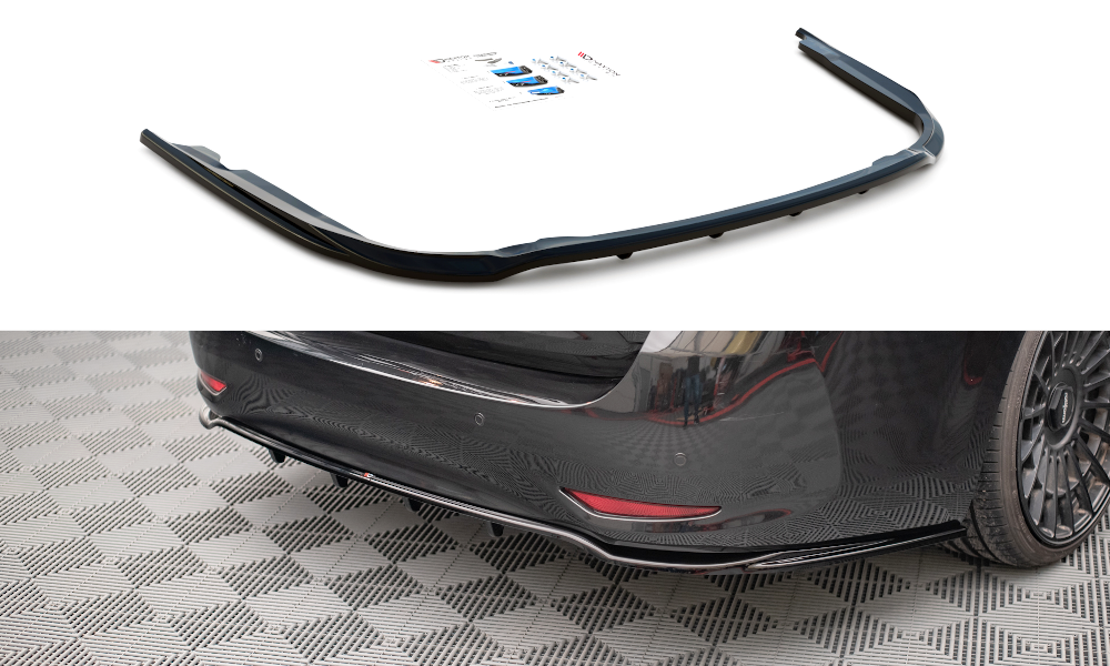 Street+ Mittlerer Diffusor RACE passend für Toyota Avensis Wagon Mk3 Facelift schwarz Hochglanz – Ansicht 2