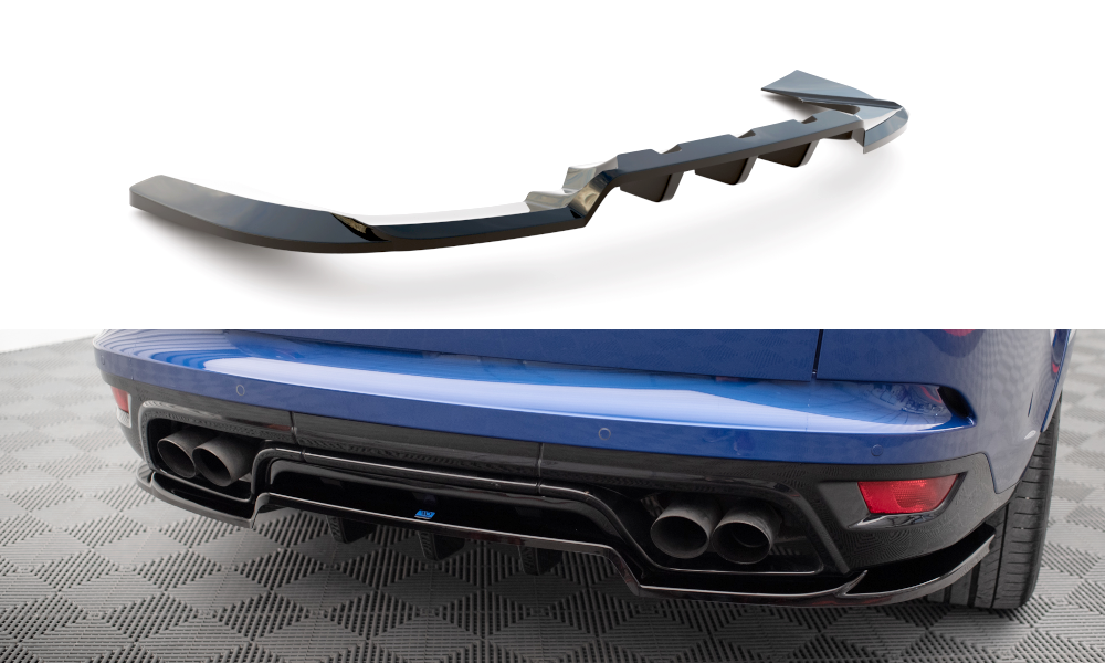 Street+ Mittlerer Diffusor RACE passend für Land Rover Range Rover Sport SVR Mk2 schwarz Hochglanz – Ansicht 2