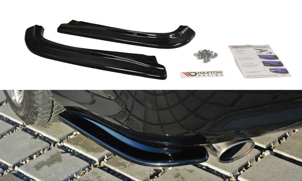 Heck Ansatz Flaps Diffusor passend für Infiniti G37 Limousine schwarz Hochglanz – Ansicht 2