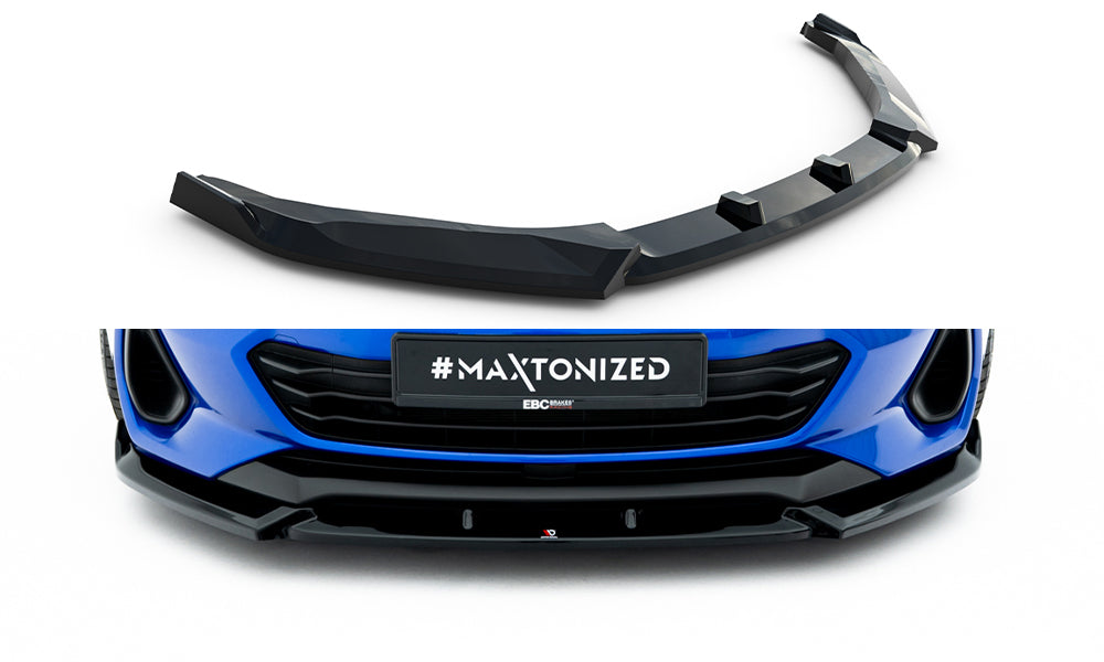 Street+ Spoilerlippe Front Ansatz V.1 passend für Subaru BRZ Mk2 schwarz Hochglanz – Ansicht 2