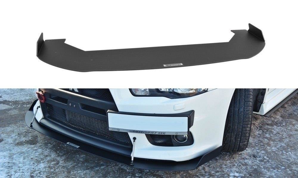 Racing Street+ Spoilerlippe Front Ansatz V.1 passend für Mitsubishi Lancer Evo X – Ansicht 2