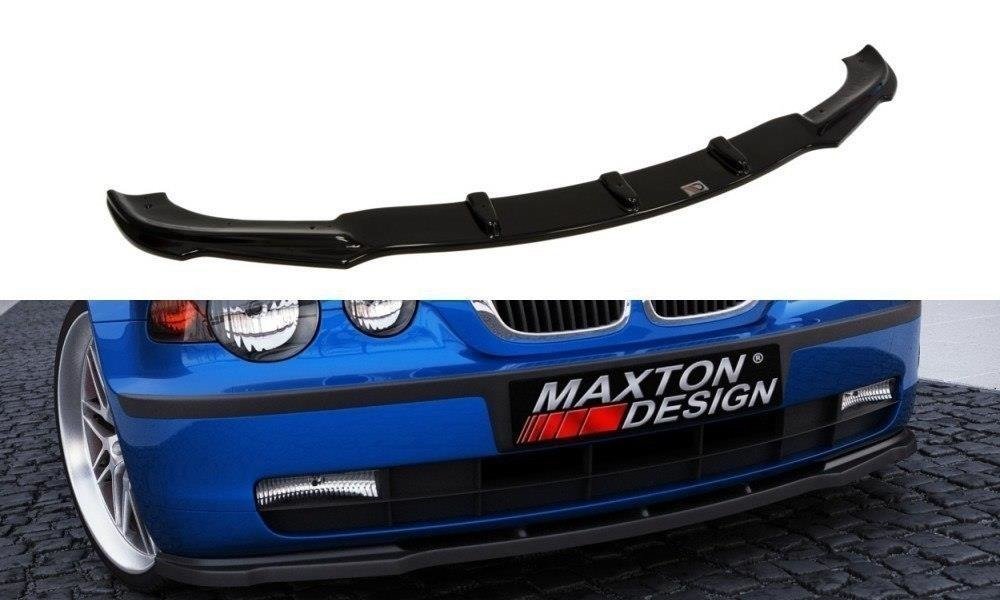Street+ Spoilerlippe Front Ansatz passend für BMW 3er E46 COMPACT schwarz Hochglanz – Ansicht 2