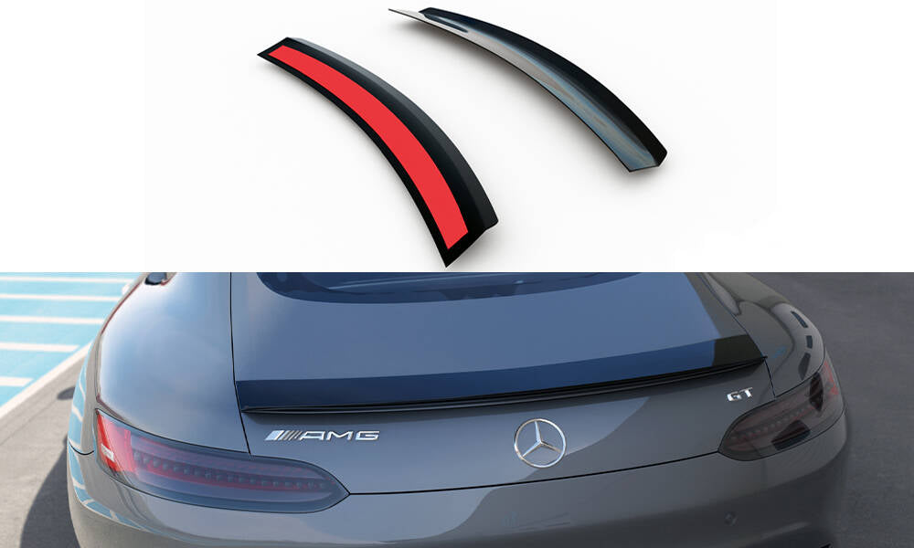 Heckspoiler Lippe Mercedes-AMG GT / GT S C190 Facelift schwarz Hochglanz – Ansicht 2