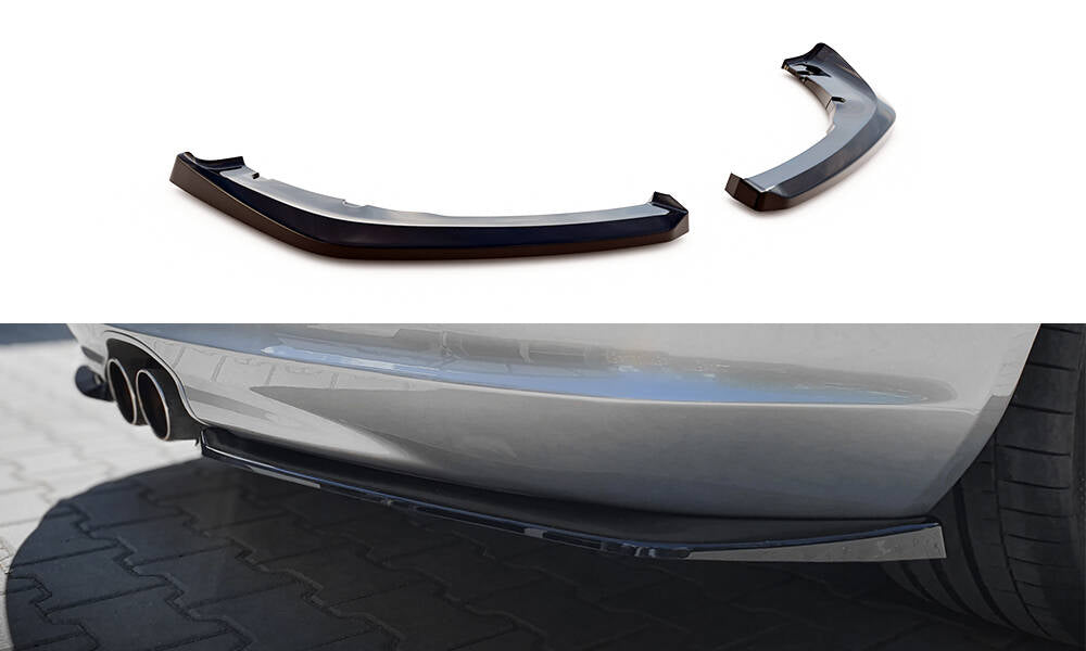 Heck Ansatz Flaps Diffusor passend für Porsche Boxster 987 schwarz Hochglanz – Ansicht 2