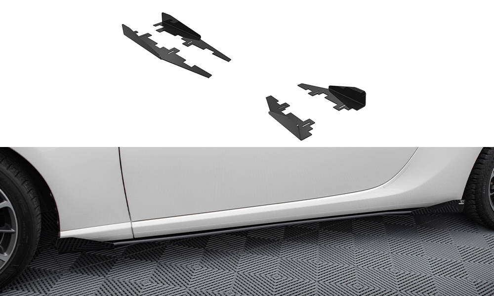 Seitenschweller Flaps passend für Subaru BRZ Mk1 / Mk1 Facelift schwarz Hochglanz – Ansicht 2