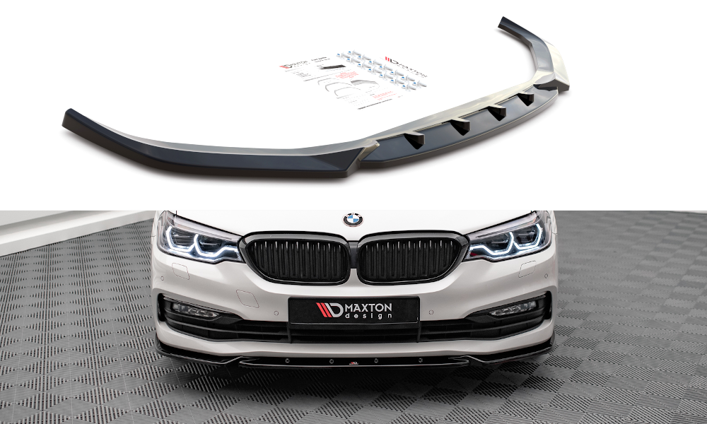 Street+ Spoilerlippe Front Ansatz V.2 passend für BMW 5er G30 / G31 schwarz Hochglanz – Ansicht 2
