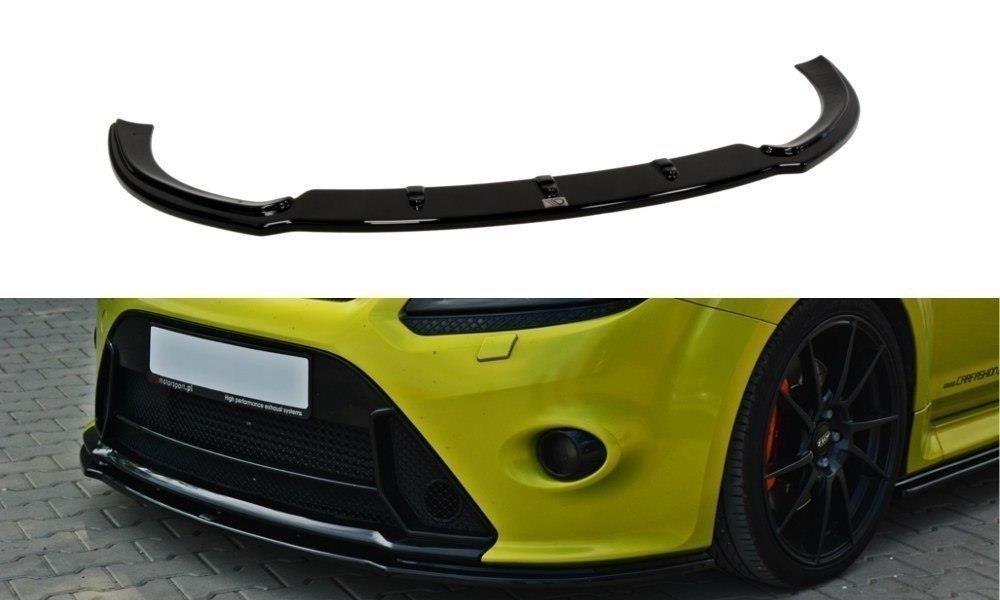 Street+ Spoilerlippe Front Ansatz V.2 passend für Ford Focus RS Mk2 schwarz Hochglanz – Ansicht 2