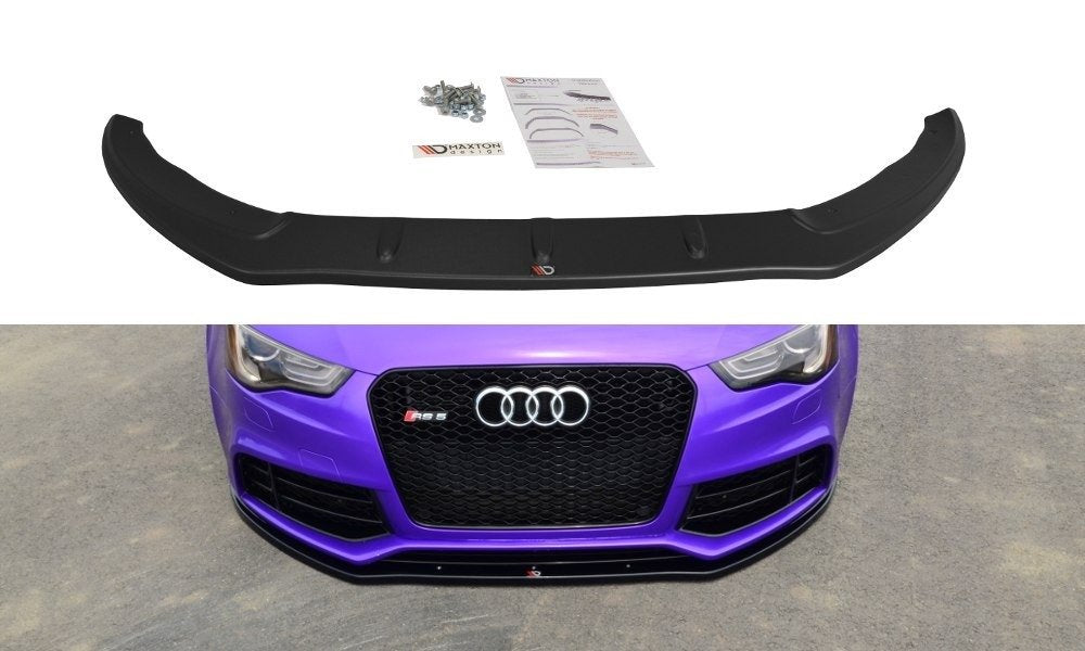 Street+ Spoilerlippe Front Ansatz passend für Audi RS5 8T / 8T FL  schwarz Hochglanz – Ansicht 2