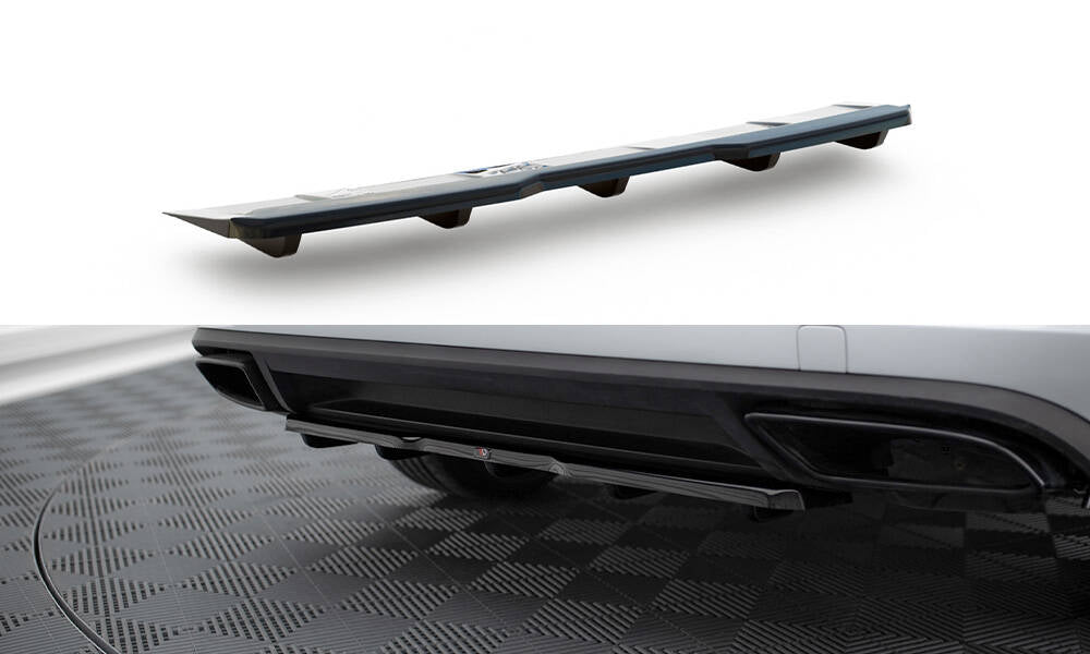 Street+ Mittlerer Diffusor RACE passend für Skoda Kodiaq RS Mk1 / Mk1 Facelift schwarz Hochglanz – Ansicht 2