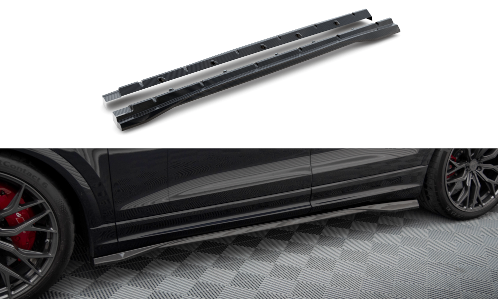 Prepreg Carbon Fiber Seitenschweller Audi RSQ8 Mk1 – Ansicht 2