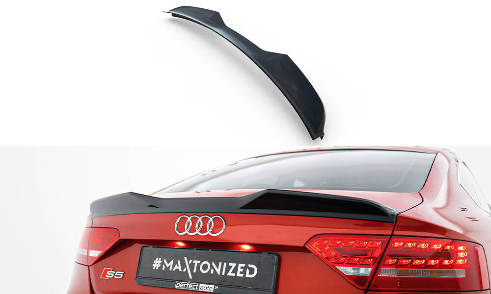 Heckspoiler Lippe 3D Audi A5 Sportback S-Line / S5  8T / 8T Facelift schwarz Hochglanz – Ansicht 2