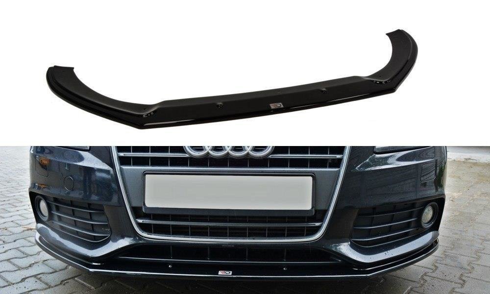 Front Diffuser V.2 Audi A4 Limousine / Avant B8  schwarz Hochglanz – Ansicht 2