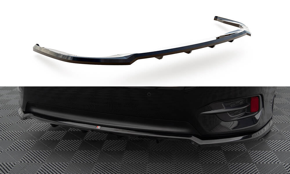 Street+ Mittlerer Diffusor RACE passend für Honda Civic Mk10 schwarz Hochglanz – Ansicht 2