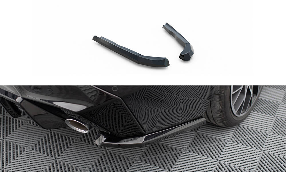 Heck Ansatz Flaps Diffusor V.3 passend für BMW 2 G42 schwarz Hochglanz – Ansicht 2