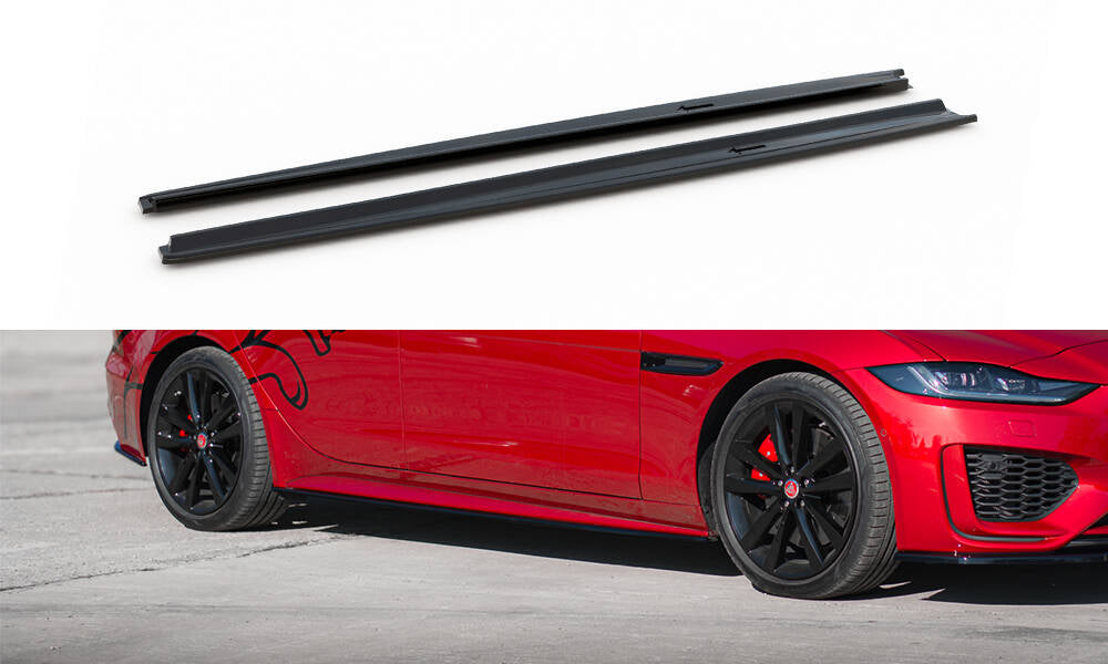 Street+ Seitenschweller Leisten passend für Jaguar XE R-Dynamic X760 Facelift schwarz Hochglanz – Ansicht 2