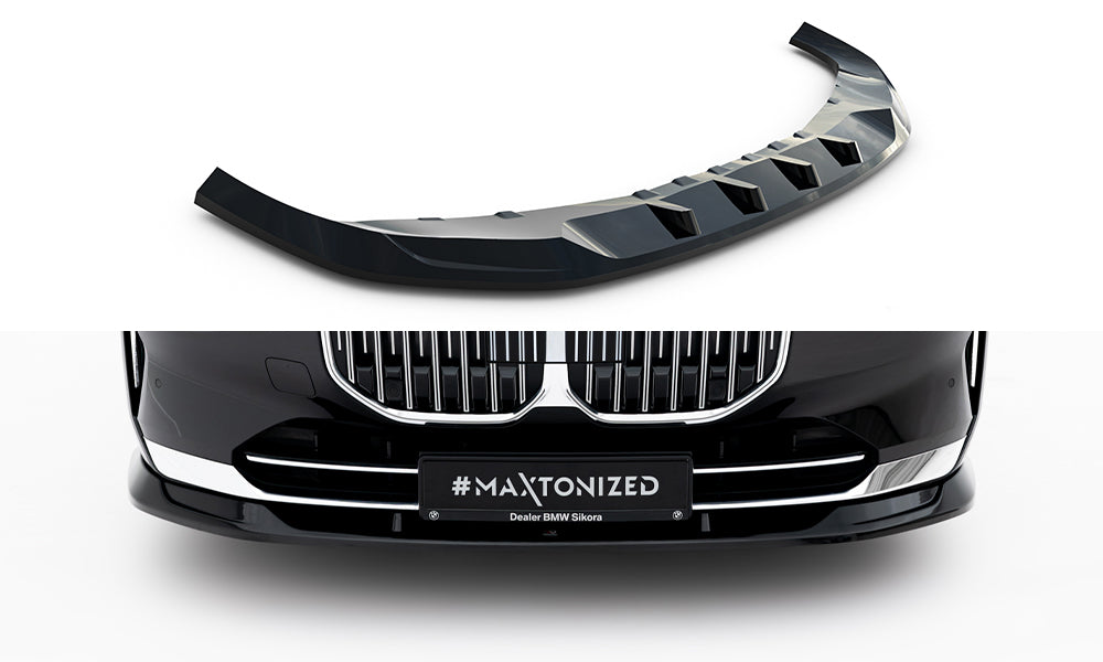Street+ Spoilerlippe Front Ansatz V.2 passend für BMW 7 G70 schwarz Hochglanz – Ansicht 2
