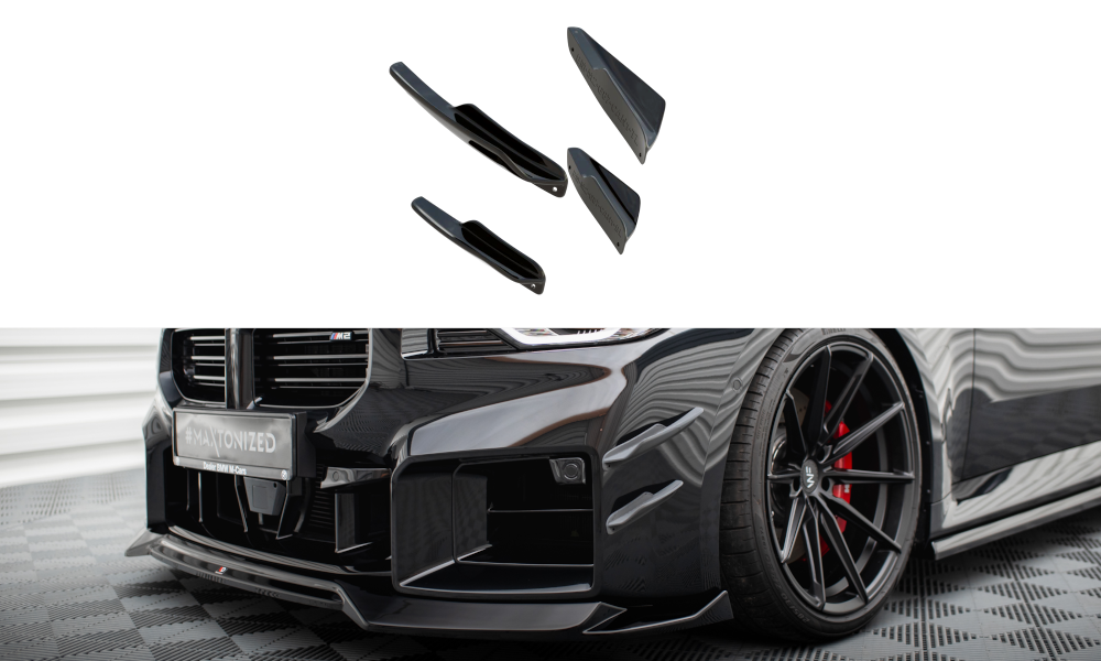 Stoßstangen Flaps Wings vorne Canards passend für BMW M2 G87 – Ansicht 2