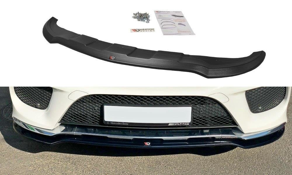 Street+ Spoilerlippe Front Ansatz V.1 passend für Mercedes GLE W166 AMG-Line schwarz Hochglanz – Ansicht 2