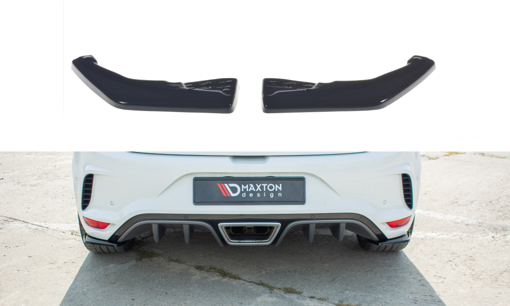 Heck Ansatz Flaps Diffusor passend für Renault Megane IV RS schwarz Hochglanz – Ansicht 2