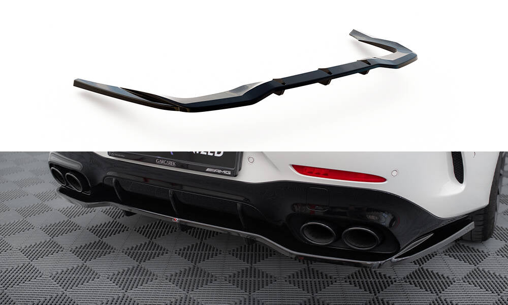 Street+ Mittlerer Diffusor RACE passend für Mercedes-AMG GT 43 4 Door Coupe V8 Styling Package X290 schwarz Hochglanz – Ansicht 2