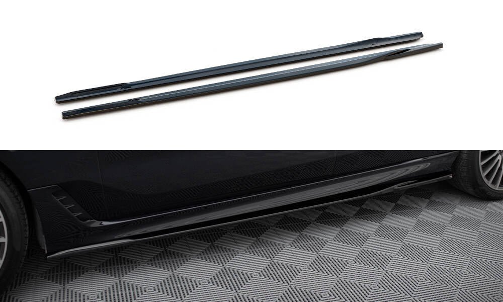 Street+ Seitenschweller Leisten passend für BMW 6er GT G32 M-Paket schwarz Hochglanz – Ansicht 2