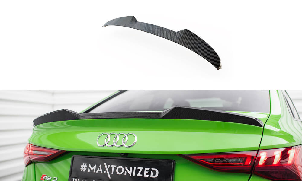 Prepreg Carbon Fiber Heckklappenspoiler V.1 Audi RS3 / S3 / A3 S-Line / A3 Limousine 8Y Facelift – Ansicht 2