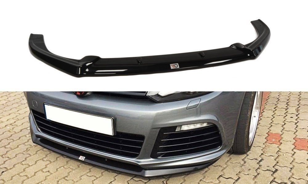 Street+ Spoilerlippe Front Ansatz passend für VW GOLF 6 schwarz Hochglanz – Ansicht 2