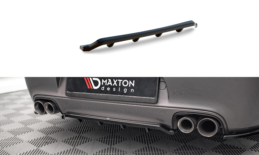 Street+ Mittlerer Diffusor RACE passend für Porsche 911 Carrera / Carrera GTS 997 Facelift schwarz Hochglanz – Ansicht 2