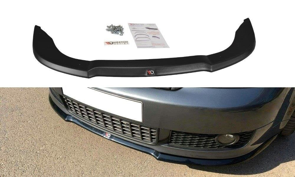 Street+ Spoilerlippe Front Ansatz V.1 passend für Audi A4 S-Line B6  schwarz Hochglanz – Ansicht 2