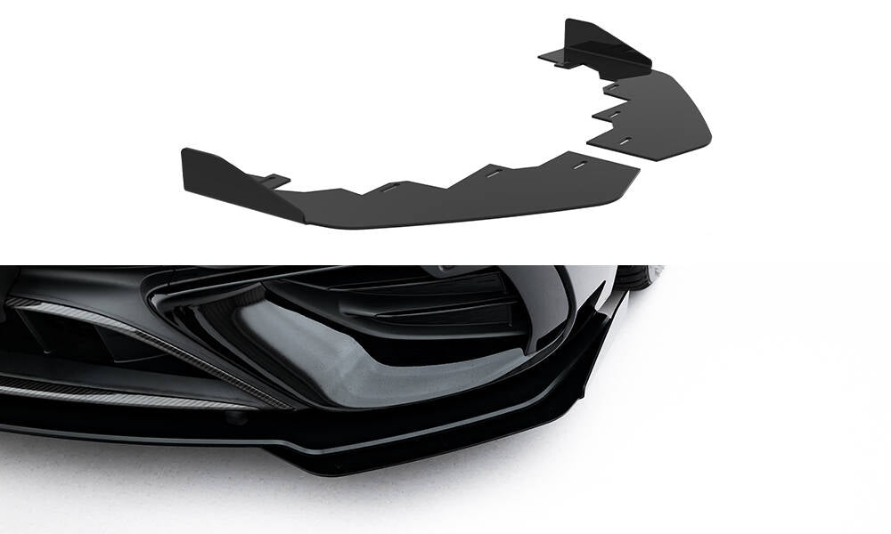 Front Stoßstange Flaps passend für Flaps Mercedes-AMG CLE 53 C236 schwarz Hochglanz – Ansicht 2