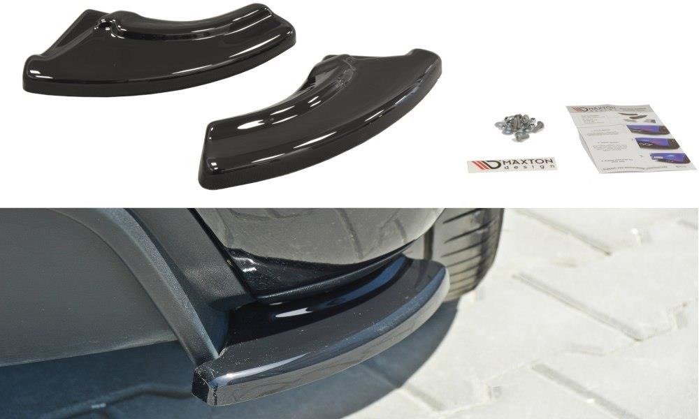 Heck Ansatz Flaps Diffusor passend für Abarth Punto Evo  schwarz Hochglanz – Ansicht 2