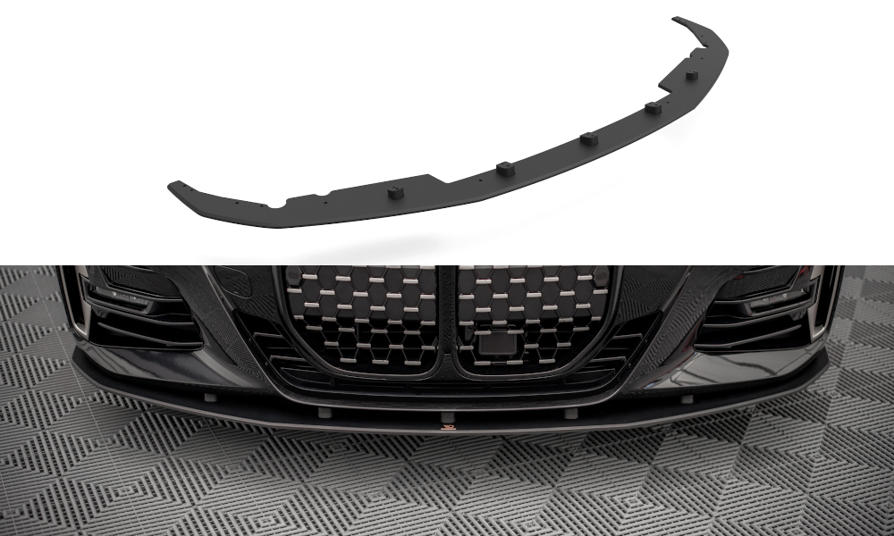 Street Pro Street+ Spoilerlippe Front Ansatz passend für BMW 4er M-Paket / M440i G22 / G23 / G22 Facelift / G23 Facelift – Ansicht 2