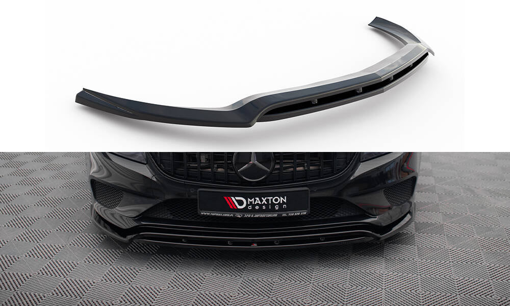 Street+ Spoilerlippe Front Ansatz passend für Mercedes-Benz CLS C218 Facelift schwarz Hochglanz – Ansicht 2