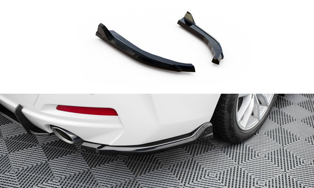 Heck Ansatz Flaps Diffusor passend für BMW 3er Limousine / Touring G20 / G21 Facelift schwarz Hochglanz – Ansicht 2