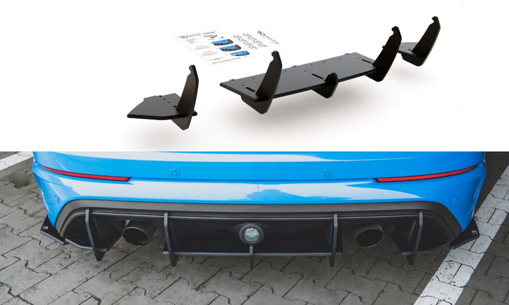 Street Pro Heckschürze V.1 passend für Ford Focus RS Mk3 – Ansicht 2