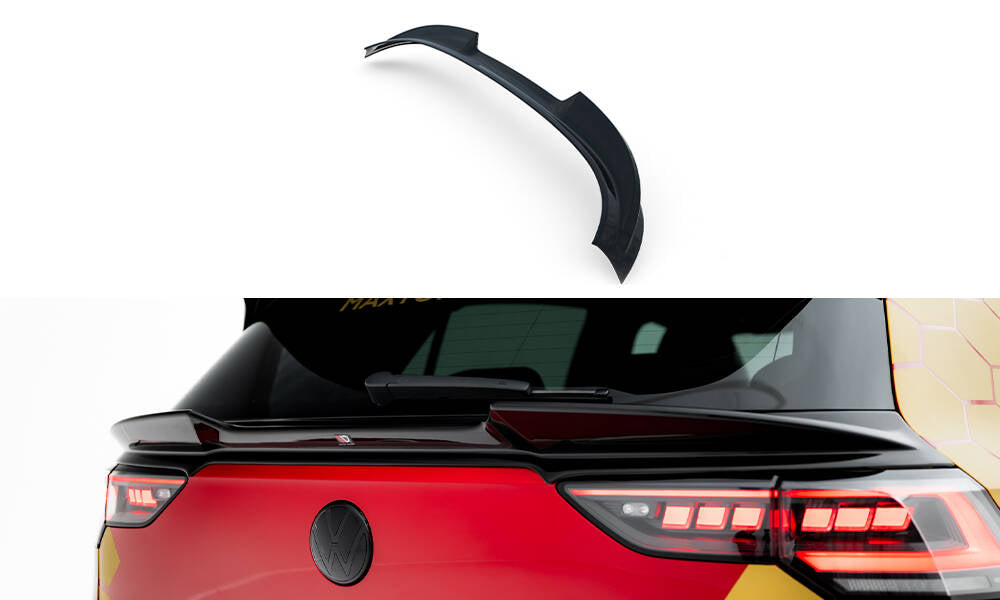 Niedriger Heckspoiler Lippe 3D VW Golf  R Mk8 Facelift schwarz Hochglanz – Ansicht 2