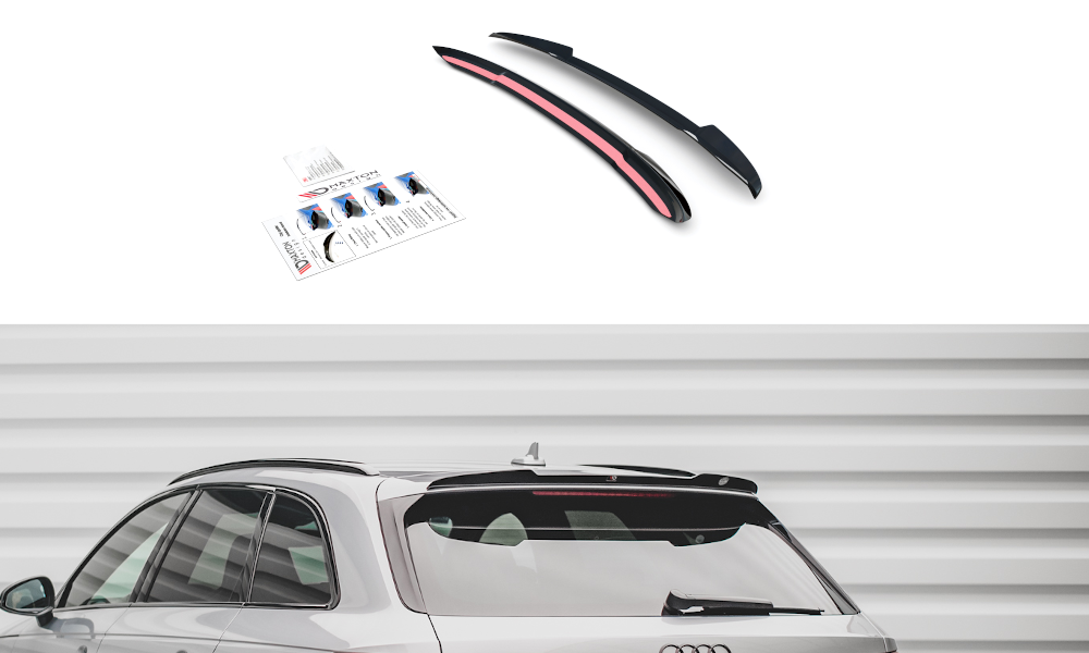 Heckspoiler Lippe V.2 Audi S4 / A4 S-Line Avant B9  schwarz Hochglanz – Ansicht 2