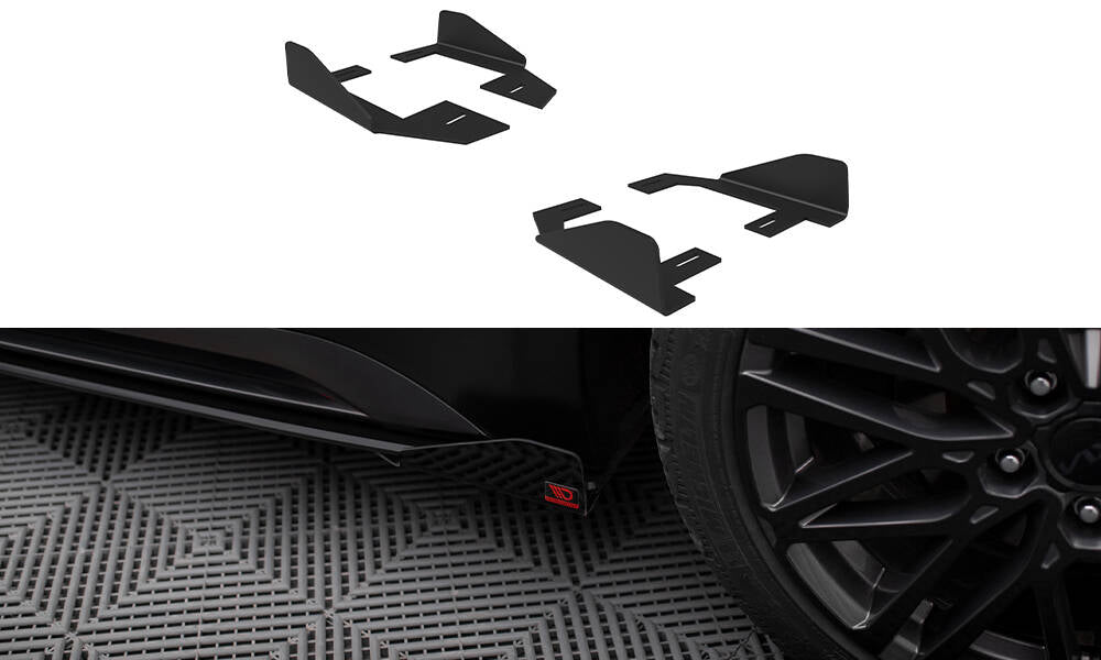 Seitenschweller Flaps passend für Kia Proceed GT / GT-Line Mk1 Facelift / Ceed GT Mk3 Facelift  schwarz Hochglanz – Ansicht 2
