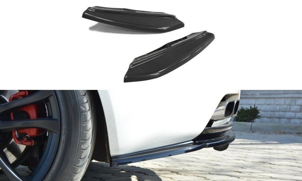 Heck Ansatz Flaps Diffusor passend für Alfa Romeo Brera schwarz Hochglanz – Ansicht 2