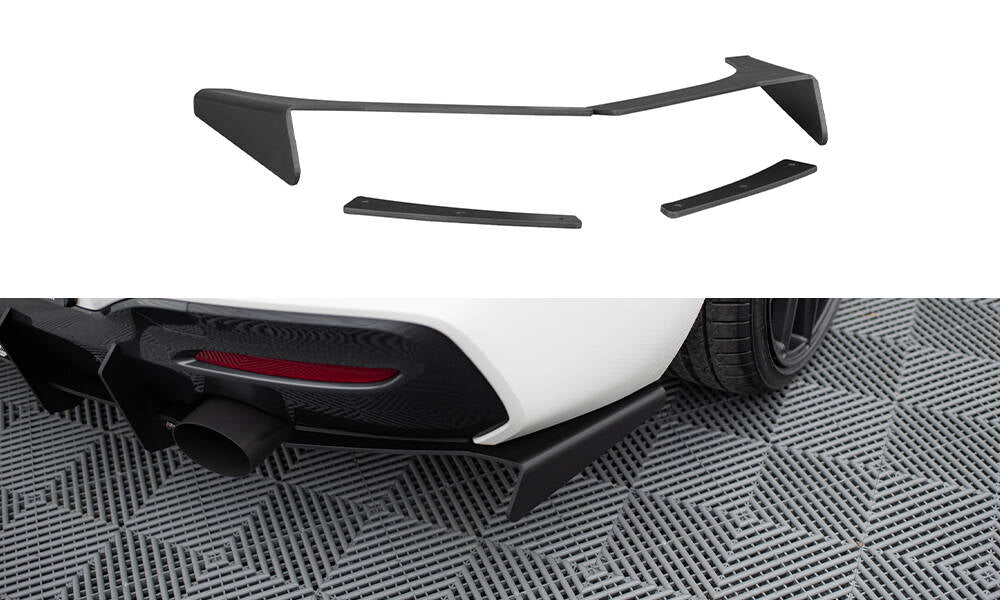 Heck Ansatz Flaps Diffusor passend für BMW 1er F20/F21 M-Power FACELIFT – Ansicht 2