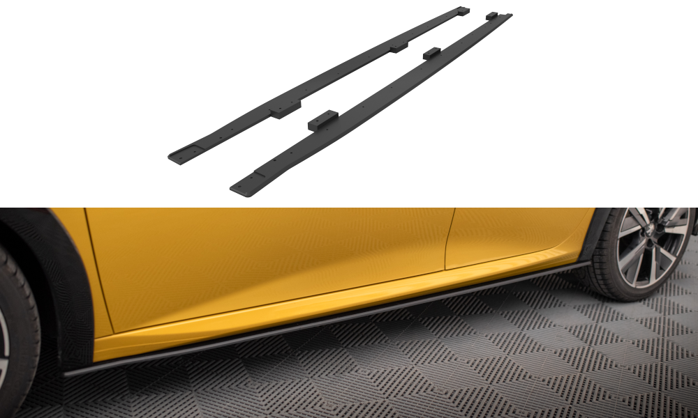 Street Pro Street+ Seitenschweller Leisten passend für Peugeot 208 GT Mk2 – Ansicht 2
